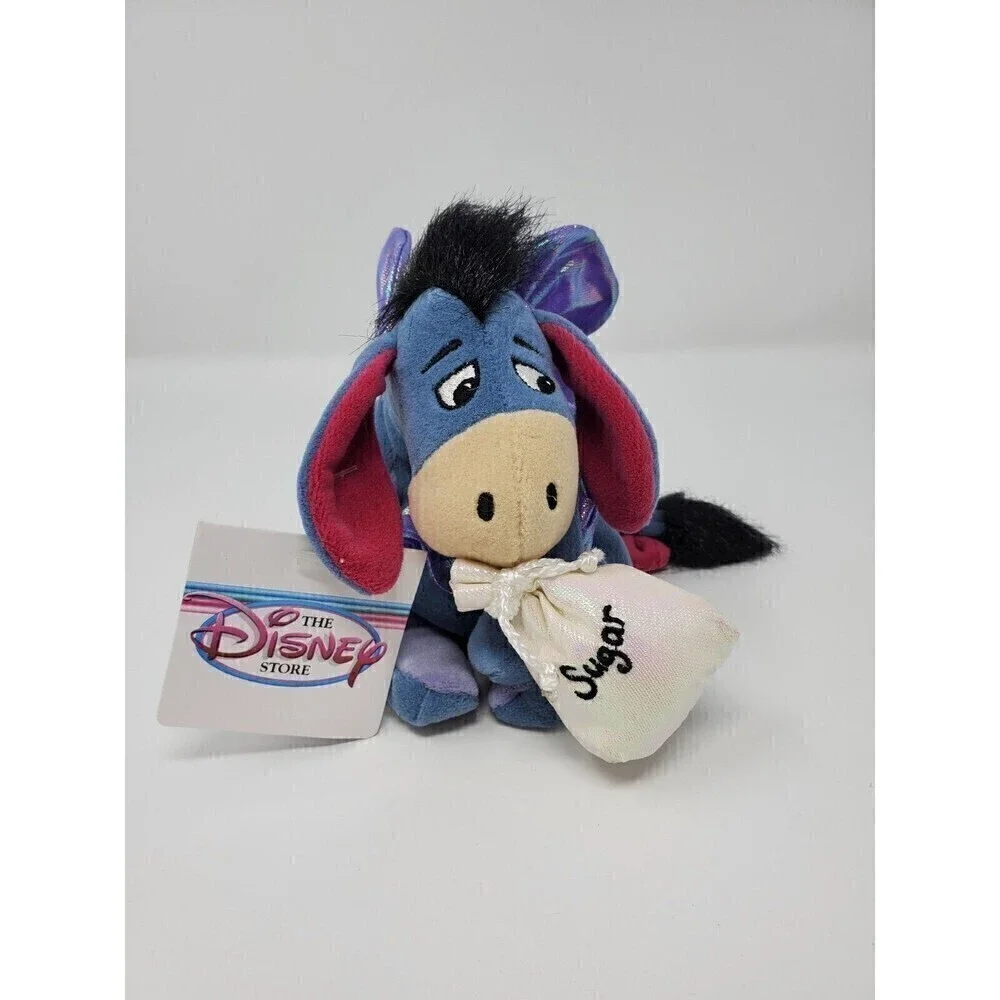 THE DISNEY STORE SUGAR PLUM FAIRY EEYORE BEAN BAG PLUSH TOY EXCLUSIVE RETIRED